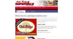 Desktop Screenshot of oakridgemarkets.com